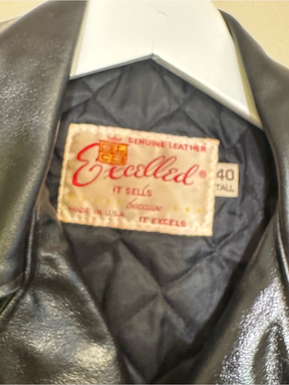 Vintage Excelled Leather Motorcycle Jacket - Picture 13 of 16